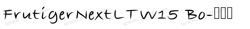 FrutigerNextLTW15 Bo字体转换